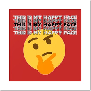 This is my happy face Posters and Art